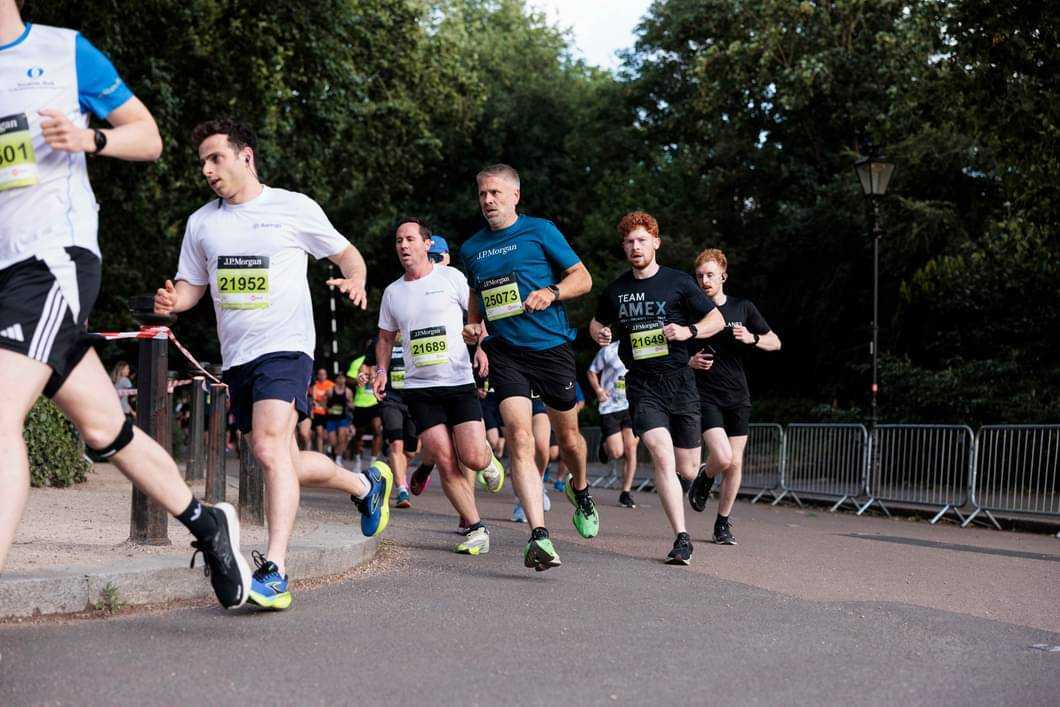 Running in the London 2024 Corporate Challenge